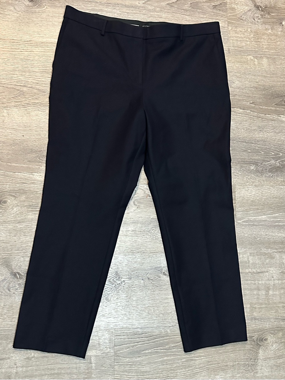 Ann Taylor Black Mid Rise Straight Leg Dress Pants Size 18T Tall
